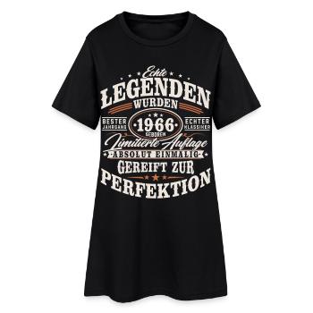 1966 Jahrgang Vintage Geburtstag Geschenk Retro - Frauen T-Shirt-Kleid - Schwarz - Vorne
