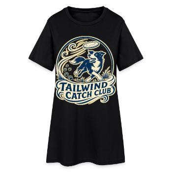 TAILWIND CATCH CLUB Dog - Women’s T-Shirt Dress - black - Front