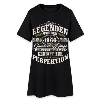 1966 Jahrgang Vintage Geburtstag Geschenk Retro - Frauen T-Shirt-Kleid - Schwarz - Vorne