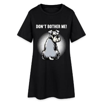 Ne me dérange pas, schnauzer riesenschnauzer - Robe T-shirt Femme - noir - Devant