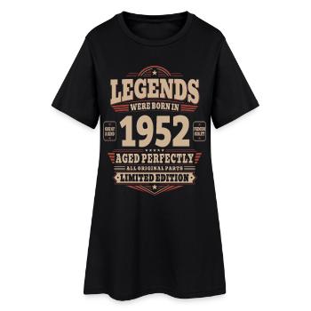 74. Geburtstag Geschenk Mann 1952 Vintage Retro - Frauen T-Shirt-Kleid - Schwarz - Vorne