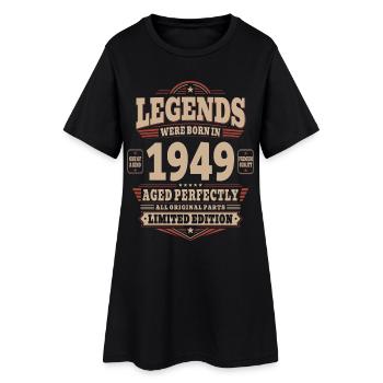 77. Geburtstag Geschenk Mann 1949 Vintage Retro - Frauen T-Shirt-Kleid - Schwarz - Vorne