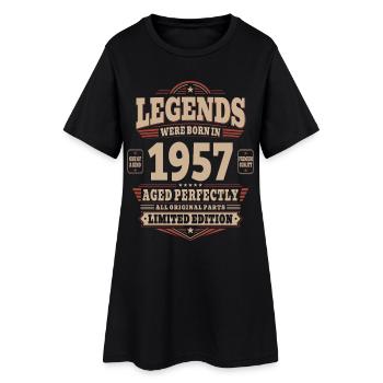69. Geburtstag Geschenk Mann 1957 Vintage Retro - Frauen T-Shirt-Kleid - Schwarz - Vorne