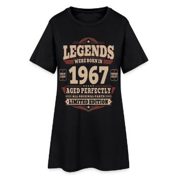 59. Geburtstag Geschenk Mann 1967 Vintage Retro - Frauen T-Shirt-Kleid - Schwarz - Vorne