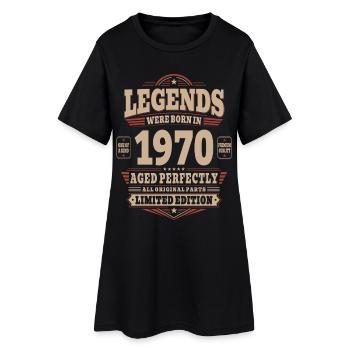 56. Geburtstag Geschenk Mann 1970 Vintage Retro - Frauen T-Shirt-Kleid - Schwarz - Vorne