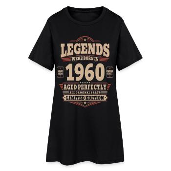 66. Geburtstag Geschenk Mann 1960 Vintage Retro - Frauen T-Shirt-Kleid - Schwarz - Vorne