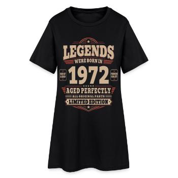 Cadeau d’anniversaire 54 Mari 1972 Vintage Retro - Robe T-shirt Femme - noir - Devant