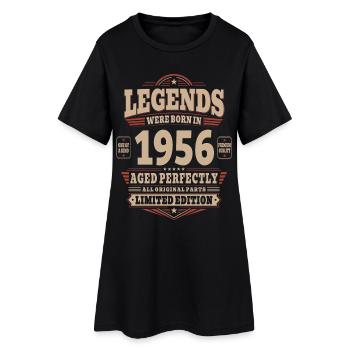 70. Geburtstag Geschenk Mann 1956 Vintage Retro - Frauen T-Shirt-Kleid - Schwarz - Vorne
