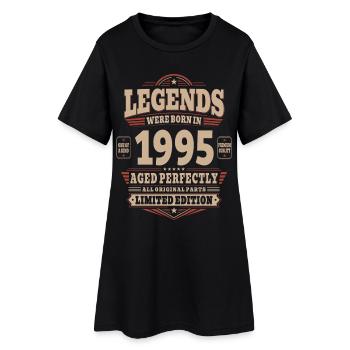 30. Geburtstag Geschenk Mann 1995 Vintage Retro - Frauen T-Shirt-Kleid - Schwarz - Vorne