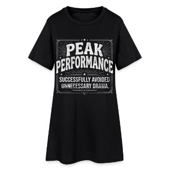 Dramafrei Kein Drama erfolgreich vermieden - Frauen T-Shirt-Kleid - Schwarz - Vorne
