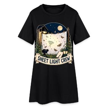 ÉQUIPE DE LA FOIRE EN D’ÉCOUTE - Robe T-shirt Femme - noir - Devant