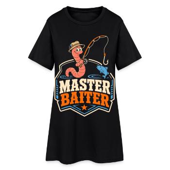 Master Baiter Angel-Wortspiel - Frauen T-Shirt-Kleid - Schwarz - Vorne