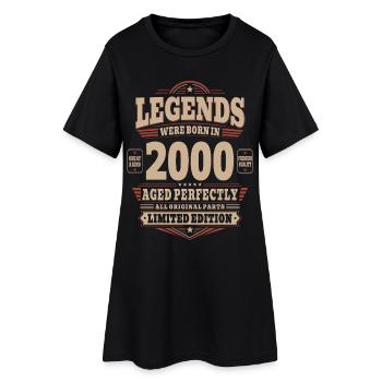 26. Geburtstag Geschenk Mann 2000 Vintage Retro - Frauen T-Shirt-Kleid - Schwarz - Vorne