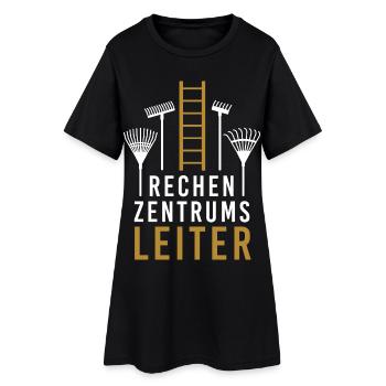 Rechenzentrumsleiter Computer EDV PC IT Nerd - Frauen T-Shirt-Kleid - Schwarz - Vorne