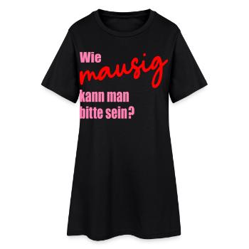 Beste Freundin Maus - Frauen T-Shirt-Kleid - Schwarz - Vorne