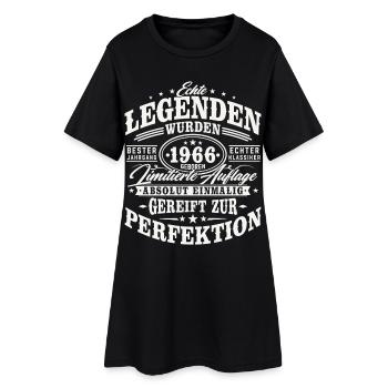 1966 Jahrgang geboren Geburtstag Vintage Geschenk - Frauen T-Shirt-Kleid - Schwarz - Vorne