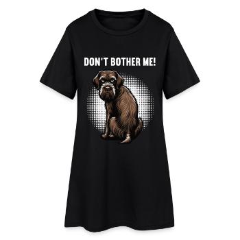 Don't Bother Me Deutsch Drahthaar drahthaar hund - Frauen T-Shirt-Kleid - Schwarz - Vorne