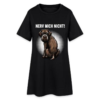 Nerv Mich Nicht Deutsch Drahthaar drahthaar hund - Frauen T-Shirt-Kleid - Schwarz - Vorne