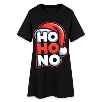 Ho Ho No Design - Robe T-shirt Femme - noir - Devant