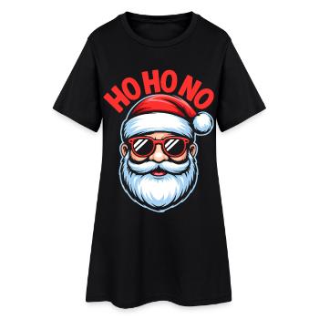 Ho Ho No Design - Robe T-shirt Femme - noir - Devant