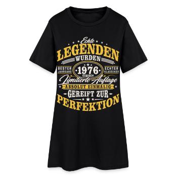1976 Jahrgang geboren Geburtstag Vintage Geschenk - Frauen T-Shirt-Kleid - Schwarz - Vorne