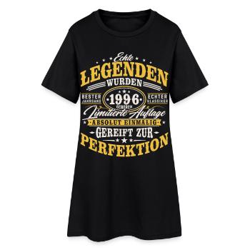 1996 Jahrgang geboren Geburtstag Geschenk Retro - Frauen T-Shirt-Kleid - Schwarz - Vorne