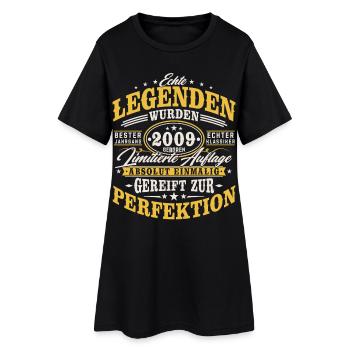 2009 Jahrgang Vintage Geburtstag Geschenk Retro - Frauen T-Shirt-Kleid - Schwarz - Vorne