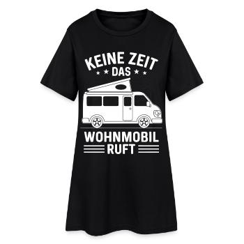 Keine Zeit das Wohnmobil ruft Camping Sprüche - Frauen T-Shirt-Kleid - Schwarz - Vorne