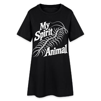 Scolopender Love - Robe T-shirt Femme - noir - Devant