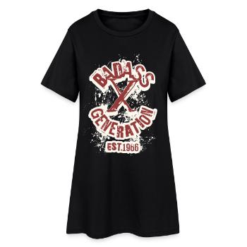 Badass Generation X 1966 - Women’s T-Shirt Dress - black - Front