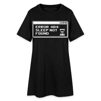 404 Sleep Not Found Pixel - Women’s T-Shirt Dress - black - Front