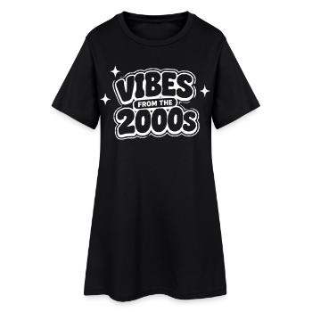 Ambiances des années 2000 - Robe T-shirt Femme - noir - Devant