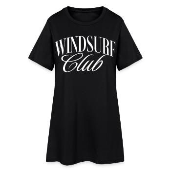 Club de planche à voile - Robe T-shirt Femme - noir - Devant