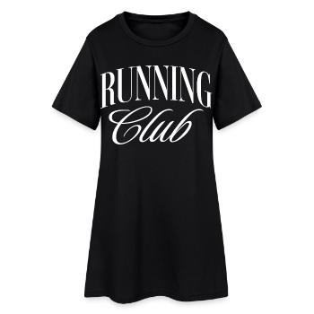 Club de course - Robe T-shirt Femme - noir - Devant