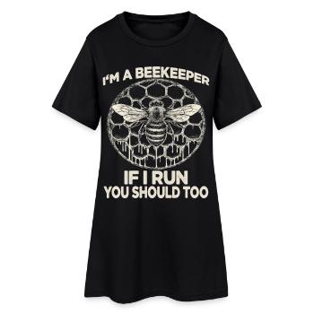 Fournitures d’apiculture Accessoires apiculteurs Abeilles Fan - Robe T-shirt Femme - noir - Devant