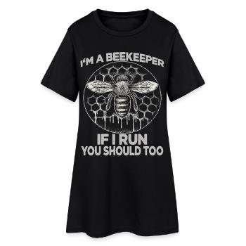 Fournitures d’apiculture Accessoires apiculteurs Abeilles Fan - Robe T-shirt Femme - noir - Devant