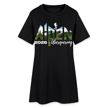 Traversée des Alpes 2026 - Randonnée - Robe T-shirt Femme - noir - Devant