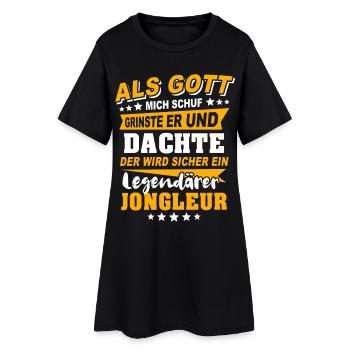 Jongleurs de jonglerie - Robe T-shirt Femme - noir - Devant