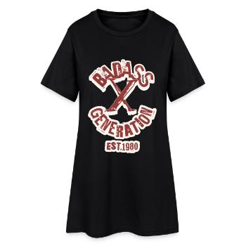 Badass Generation X 1980 - Robe T-shirt Femme - noir - Devant