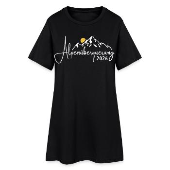 Traversée des Alpes 2026 - Randonnée - Robe T-shirt Femme - noir - Devant