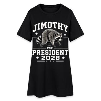 Jimothy as President 2028 - Women’s T-Shirt Dress - black - Front