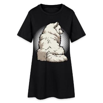 Samoyèdes Propriétaires de Samoyèdes Amants Samoyèdes - Robe T-shirt Femme - noir - Devant