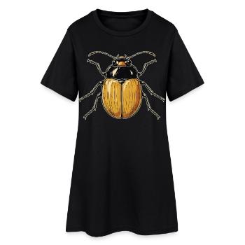 Scarabées, coléoptères de mai, douceurs, coléoptères des cerfs, insectes - Robe T-shirt Femme - noir - Devant