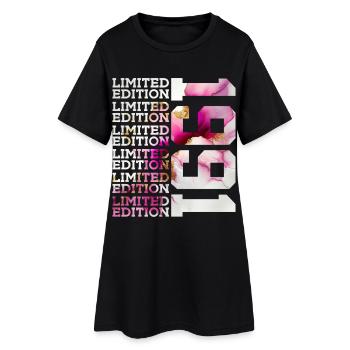 ÉDITION LIMITÉE 1991 - 35 ANS - 35E ANNIVERSAIRE - Robe T-shirt Femme - noir - Devant