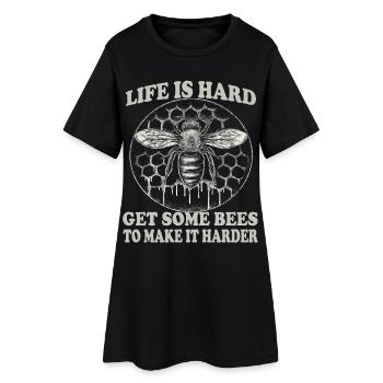 Accessoires d’apiculteur Colonie d’abeilles qui parlent des abeilles apicoles - Robe T-shirt Femme - noir - Devant