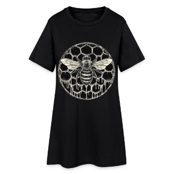 Costume d’apiculteur Fournitures apicoles Apiculteur Apiculteur - Robe T-shirt Femme - noir - Devant