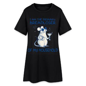 Principal soutien financier de la souris domestique - Robe T-shirt Femme - noir - Devant