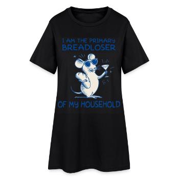 Je suis le principal soutien financier de ma famille - Robe T-shirt Femme - noir - Devant