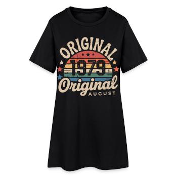 Original Août 1979 Vintage Anniversaire 1979 - Robe T-shirt Femme - noir - Devant