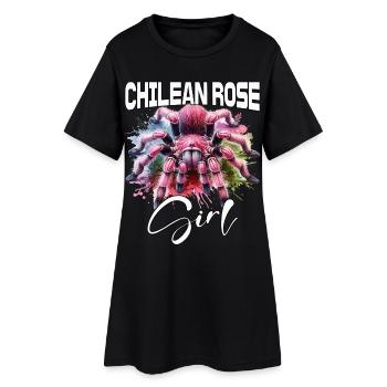 Fille Tarentule Chili - Robe T-shirt Femme - noir - Devant